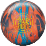 Orange and Blue Bowling Ball